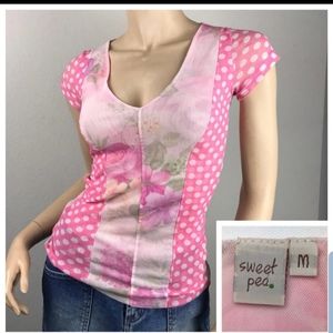 Sweet Pea Mesh Tee